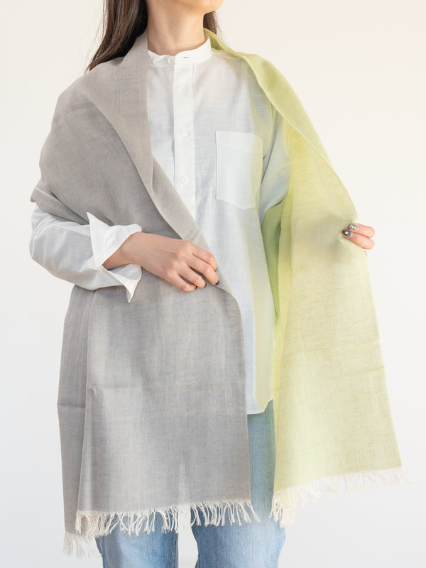 STANDARD / TWO-TONE LINEN SHAWL