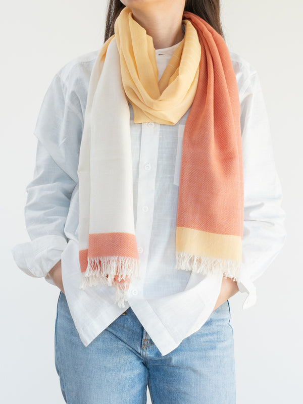 STANDARD / GRADIENT WEAVE COTTON SHAWL