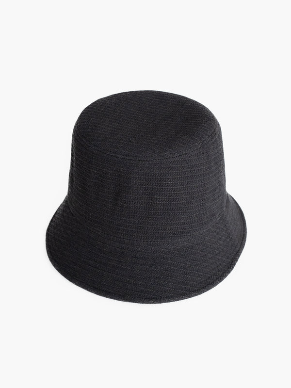 BUCKET HAT - BLACK(WAFFLE)