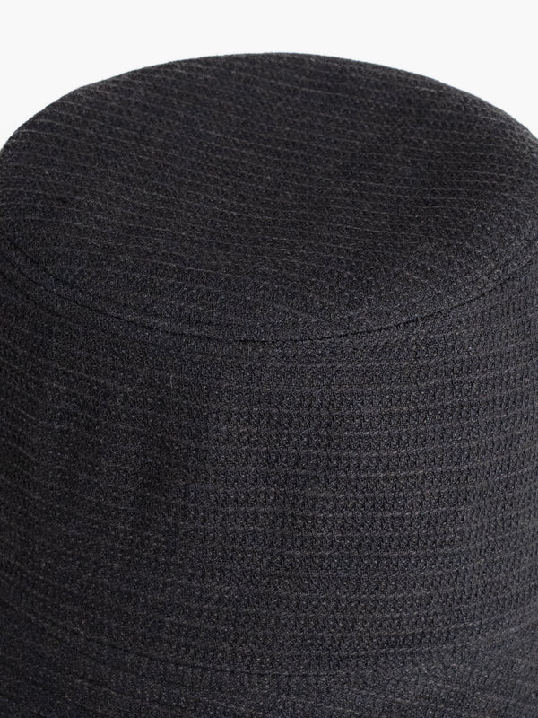 BUCKET HAT - BLACK(WAFFLE)