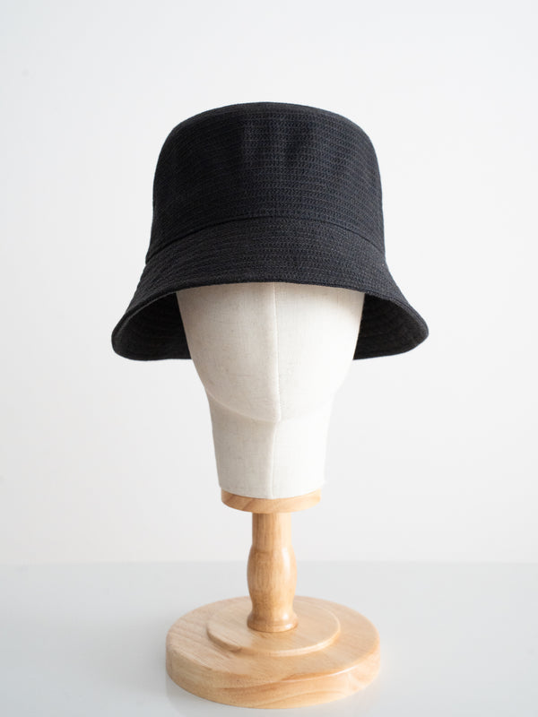 BUCKET HAT - BLACK(WAFFLE)