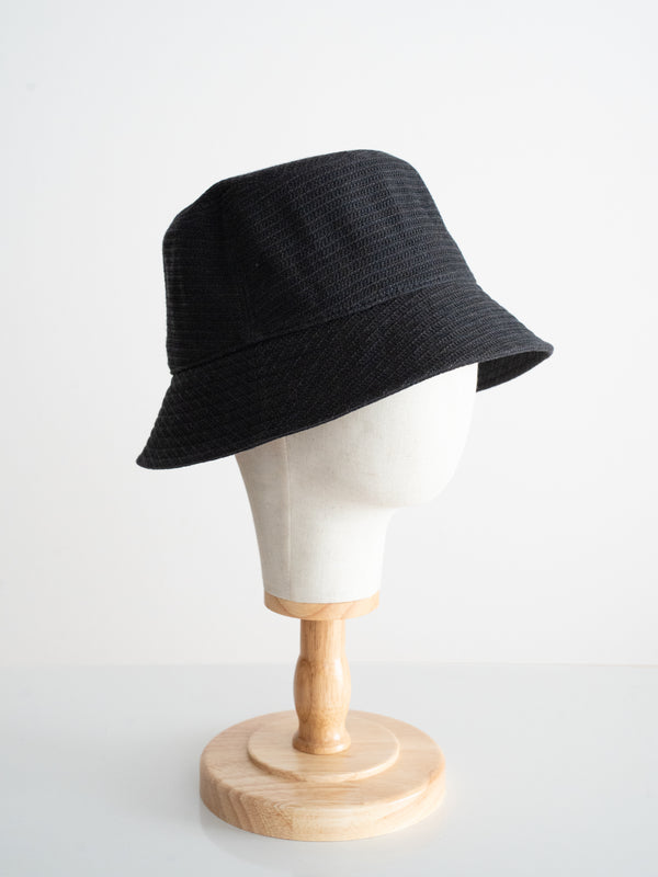 BUCKET HAT - BLACK(WAFFLE)