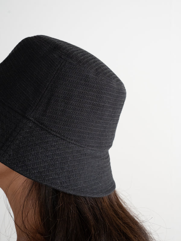 BUCKET HAT - BLACK(WAFFLE)
