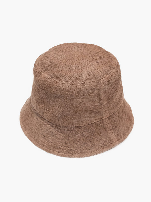 BUCKET HAT - BENGARA-DYED(BROWN)