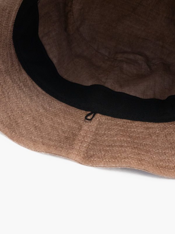 BUCKET HAT - BENGARA-DYED(BROWN)
