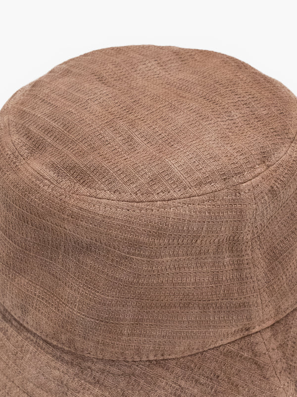 BUCKET HAT - BENGARA-DYED(BROWN)