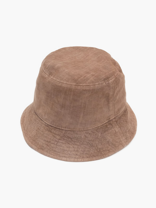 BUCKET HAT - BENGARA-DYED(BROWN)