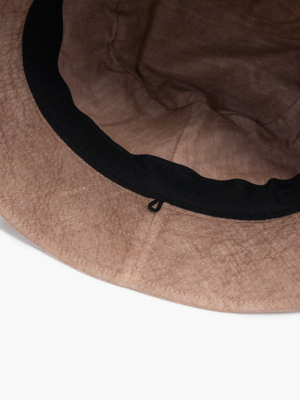 BUCKET HAT - BENGARA-DYED(BROWN)