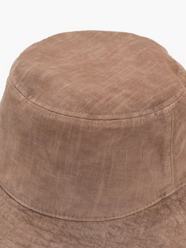 BUCKET HAT - BENGARA-DYED(BROWN)