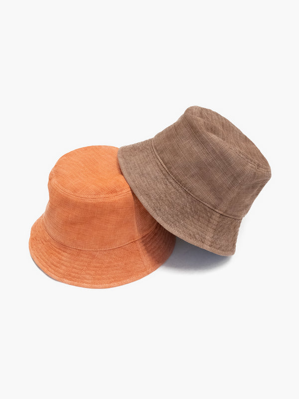 BUCKET HAT - BENGARA-DYED(ORANGE)