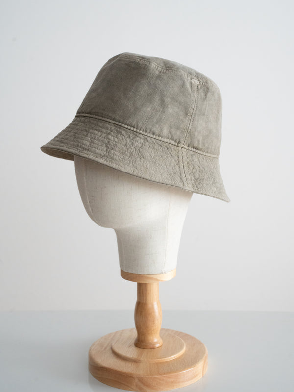 BUCKET HAT - BENGARA-DYED(GREEN)