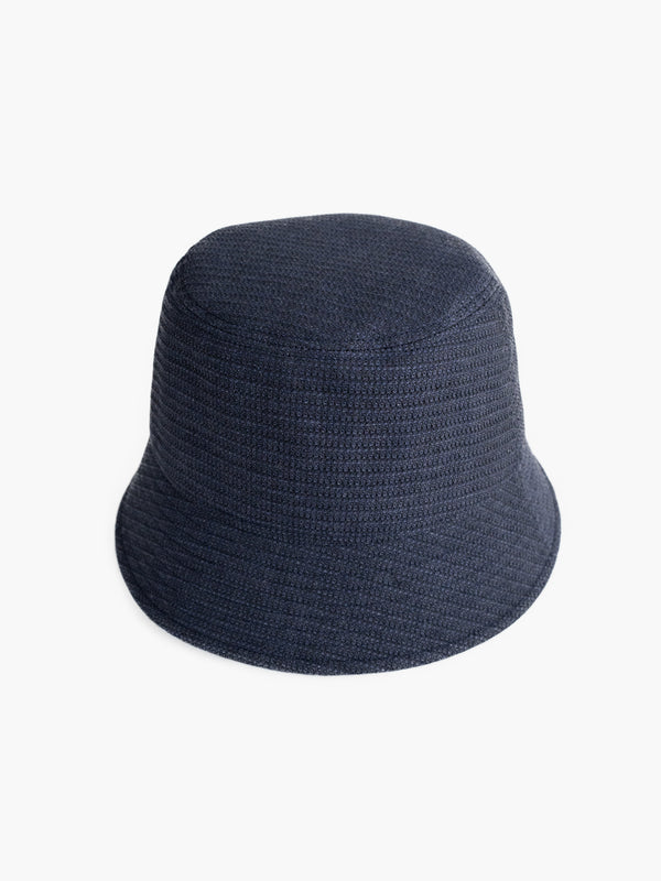 BUCKET HAT- NAVY(WAFFLE)