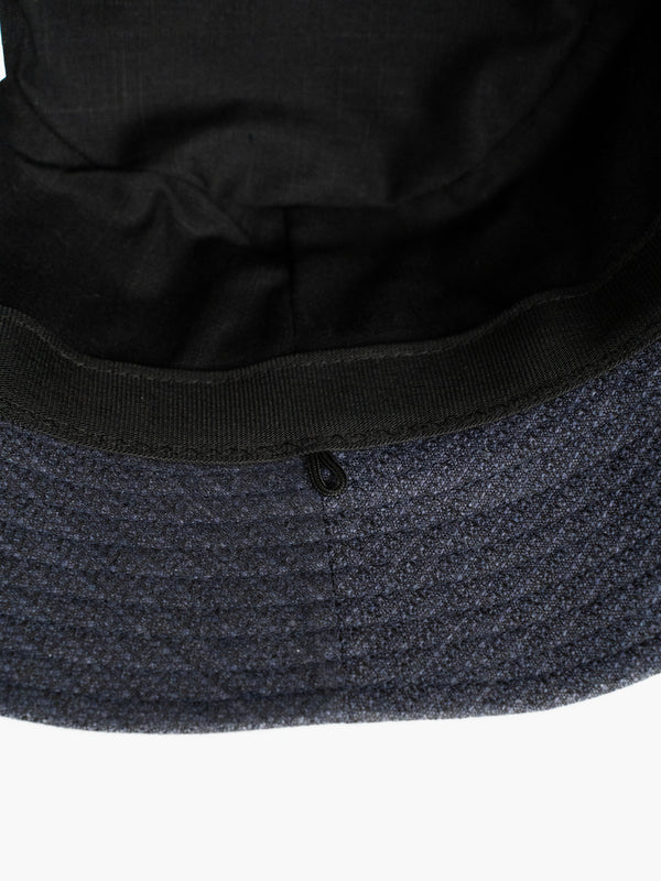 BUCKET HAT- NAVY(WAFFLE)