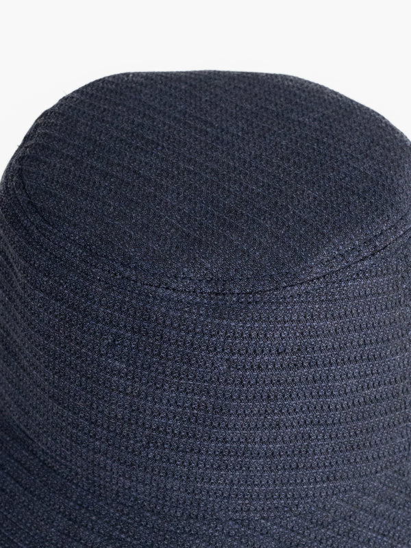 BUCKET HAT- NAVY(WAFFLE)