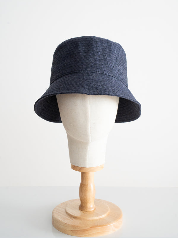BUCKET HAT- NAVY(WAFFLE)