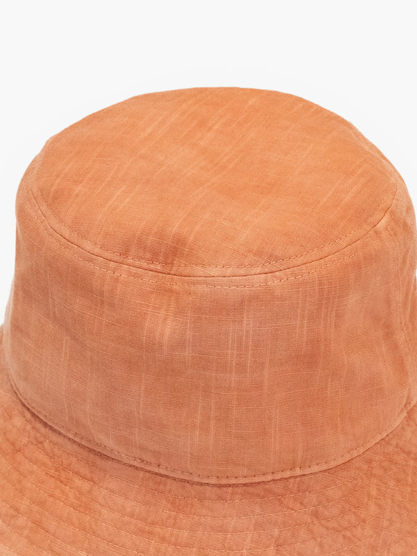 BUCKET HAT - BENGARA-DYED(ORANGE)