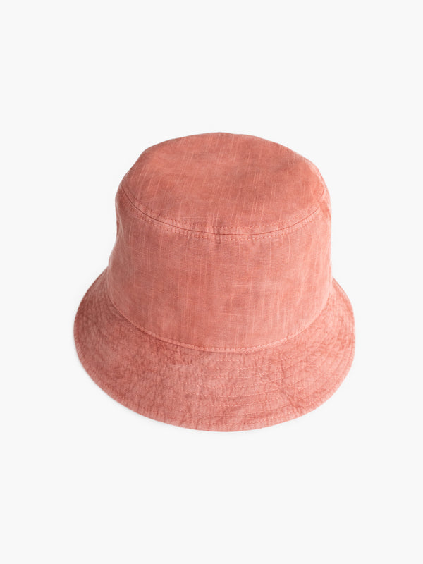 BUCKET HAT - BENGARA-DYED (RED)