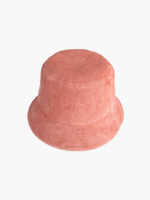 BUCKET HAT - BENGARA-DYED (RED)