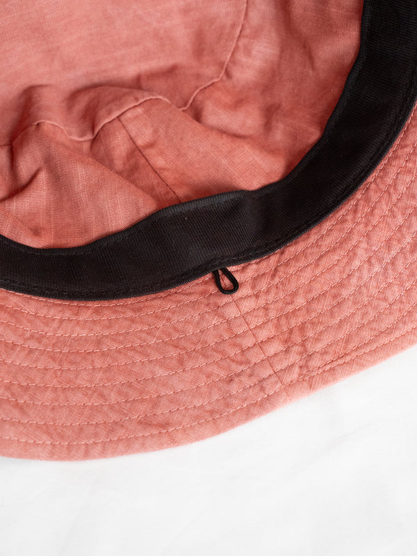 BUCKET HAT - BENGARA-DYED (RED)