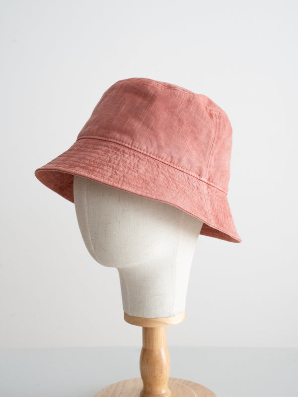 BUCKET HAT - BENGARA-DYED (RED)