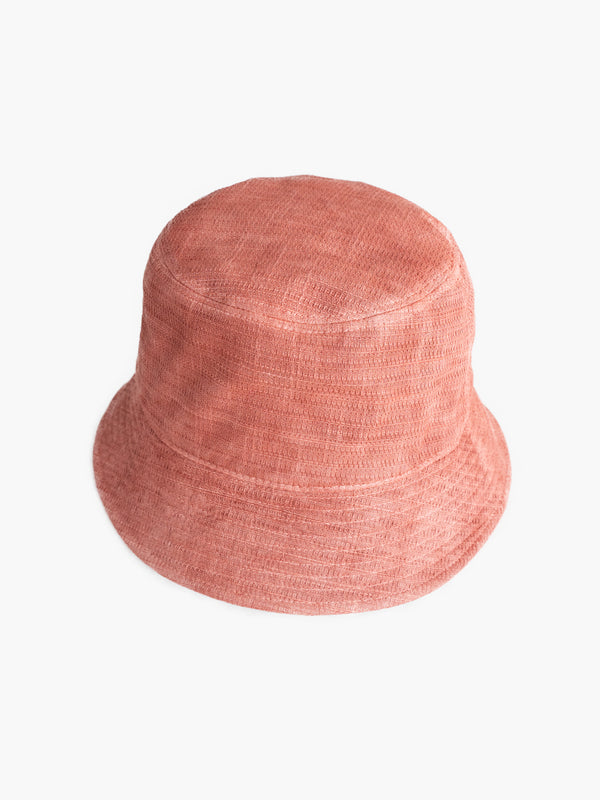 BUCKET HAT - BENGARA-DYED (RED)