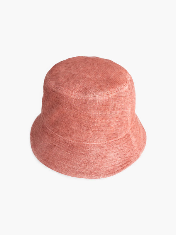 BUCKET HAT - BENGARA-DYED (RED)