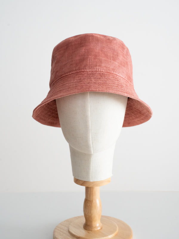 BUCKET HAT - BENGARA-DYED (RED)