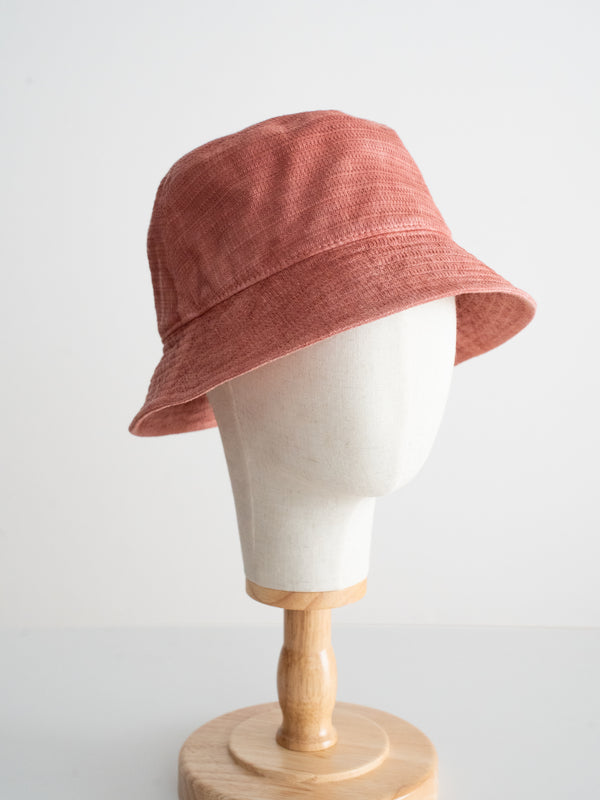 BUCKET HAT - BENGARA-DYED (RED)