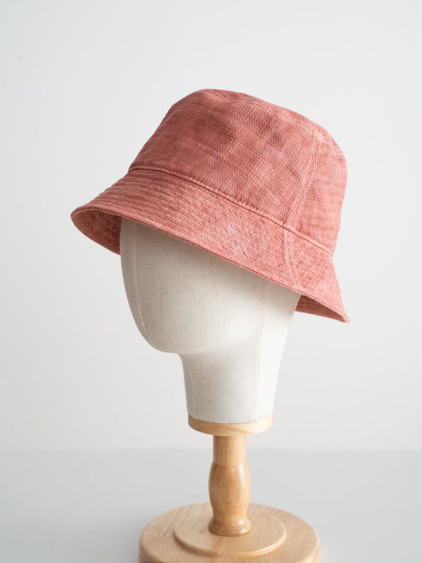 BUCKET HAT - BENGARA-DYED (RED)