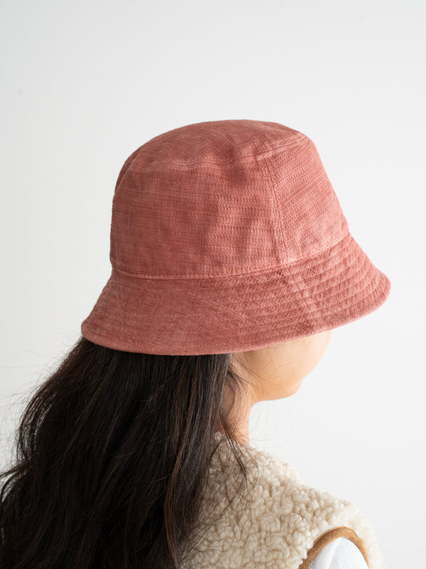 BUCKET HAT - BENGARA-DYED (RED)