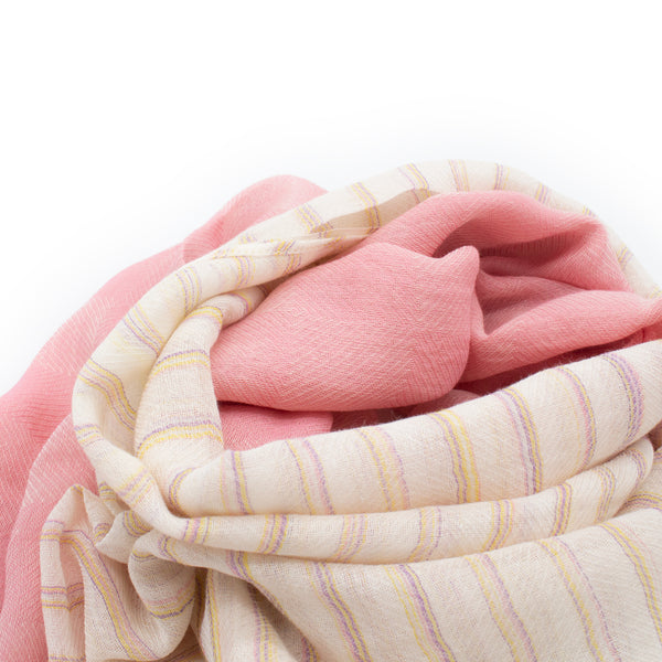 MINI / STRIPED ORGANIC COTTON SCARF