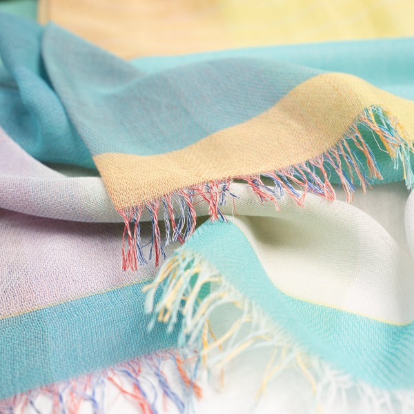 STANDARD / GRADIENT WEAVE COTTON SHAWL