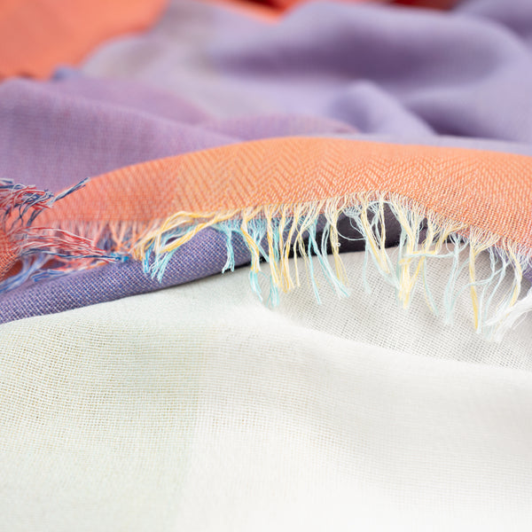 STANDARD / GRADIENT WEAVE COTTON SHAWL