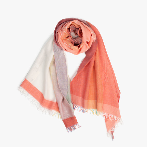 STANDARD / GRADIENT WEAVE COTTON SHAWL