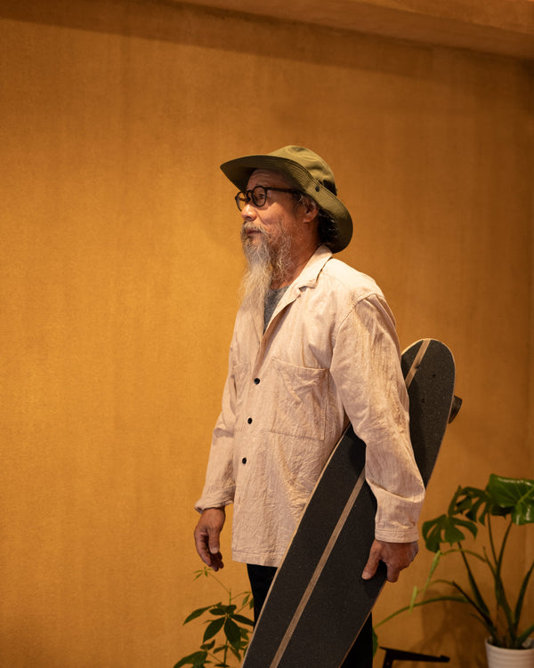 OPEN COLLAR SHIRT - ORGANIC COTTON