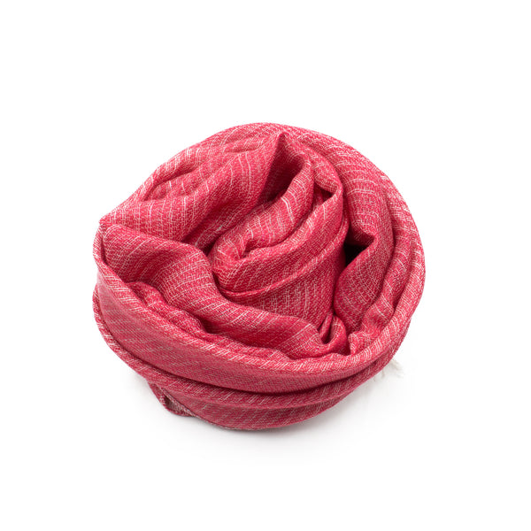 SMALL / TWO-TONE DOUBLE FACED COTTON SCARF