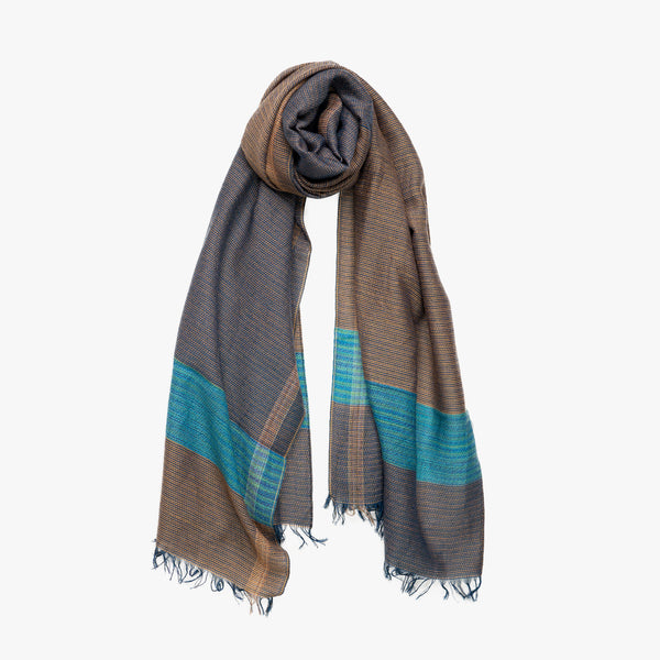 SMALL / DOUBLE FACED MERINO WOOL SCARF