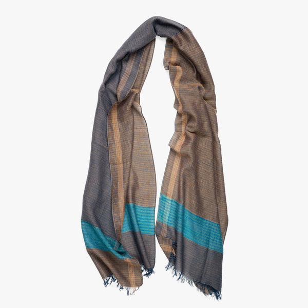 SMALL / DOUBLE FACED MERINO WOOL SCARF