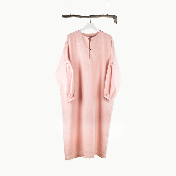 WOMEN’S GATHERED DRESS - BENGARA DYED