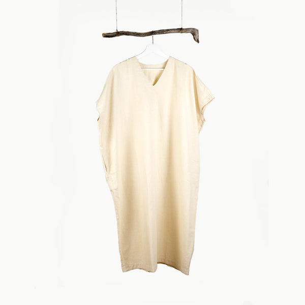 WOMEN’S SHORT SLEEVE DRESS -  BENGARA DYED