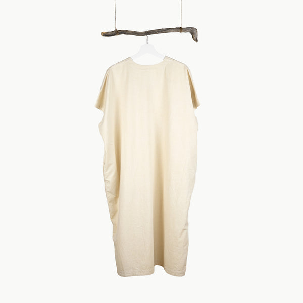 WOMEN’S SHORT SLEEVE DRESS -  BENGARA DYED