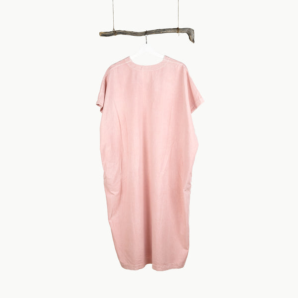 WOMEN’S SHORT SLEEVE DRESS -  BENGARA DYED