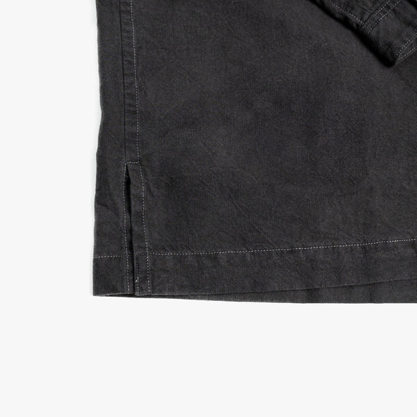 OPEN COLLAR SHIRT - LOGWOOD DYED