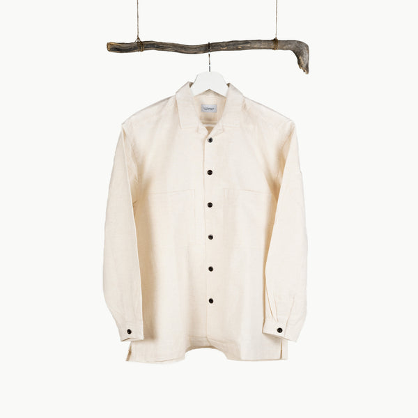 OPEN COLLAR SHIRT - BENGARA DYED
