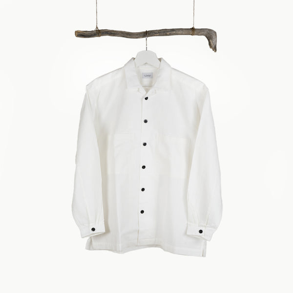 OPEN COLLAR SHIRT - ORGANIC COTTON