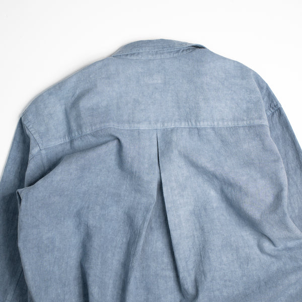 WOMEN’S SHIRT DRESS - INDIGO DYED