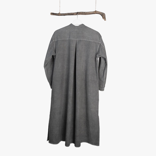 WOMEN’S SHIRT DRESS - SOOT DYED