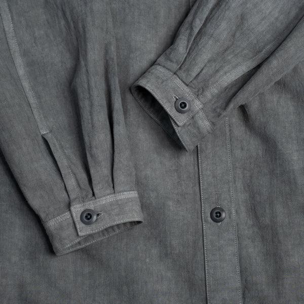 WOMEN’S SHIRT DRESS - SOOT DYED