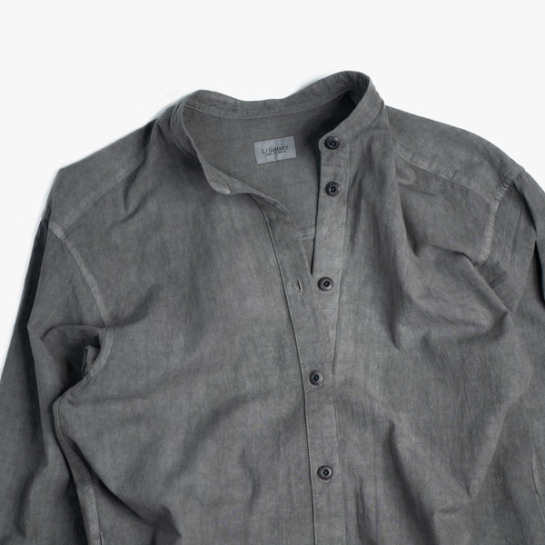WOMEN’S SHIRT DRESS - SOOT DYED