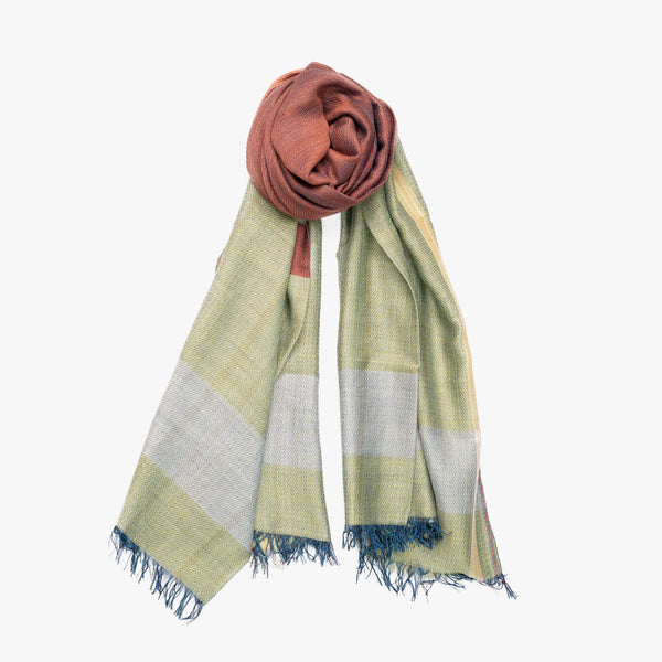 STANDARD / THREE-TONE MERINO WOOL SHAWL